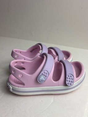Kids Crocs Crocband Cruiser Sandals Pink Purple Toddler Child Size 6